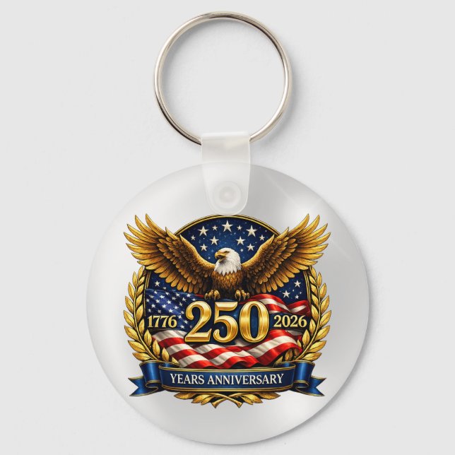 250th USA Anniversary Eagle Emblem  Schlüsselanhänger (Vorderseite)