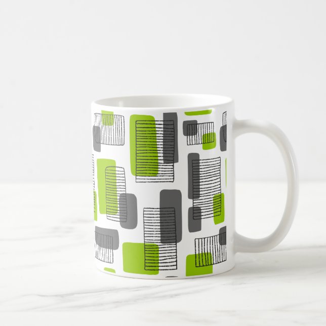 251215 - Grün und Grau Kaffeetasse (Rechts)