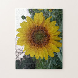 252-Teile-Puzzle mit einem auffälligen Sonnenblume