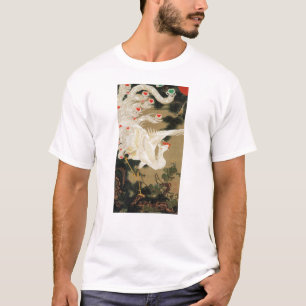25. 老 松 白 図, 若 Pine-tree & Phoenix, Jakuchu鳳 T-Shirt