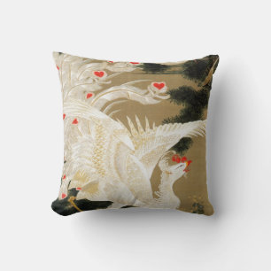 25. 老 白 鳳, 若 Pine-Tree und Phoenix, Jakuchu Ito松 Kissen