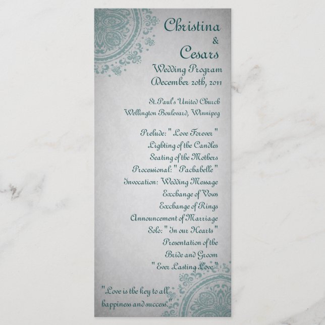 25 4x9 Hochzeitsnacht in Indien Programm (Vorderseite)