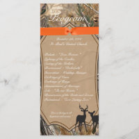 25 4x9 Hochzeitsprogramm Jäger Camouflage Camoflau