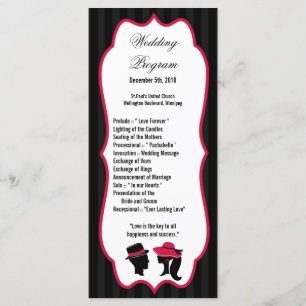 25 4x9 Programme de mariage Casquettes formels Élé