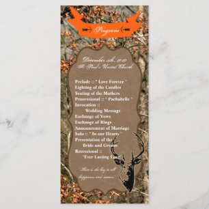 25 4x9 Programme de mariage Chasse aux cerfs Buck 