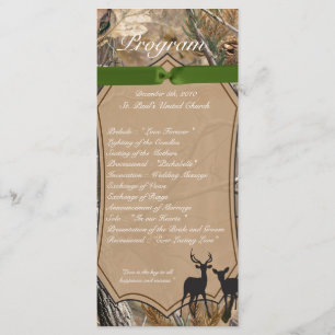25 4x9 Programme de mariage Chasseurs Camo Camofla