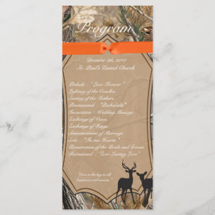 25 4x9 Programme de mariage Chasseurs Camo Camofla