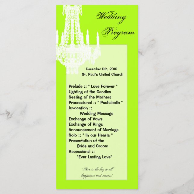 25 4x9 Programme de mariage Crystal Chandelier Gli (Devant)