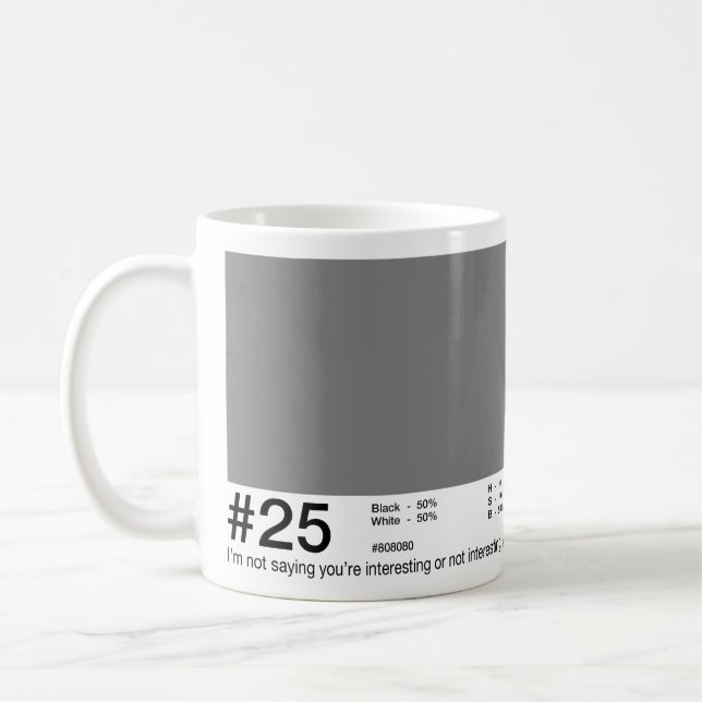 #25 - 50 nuances des tasses grises (Gauche)