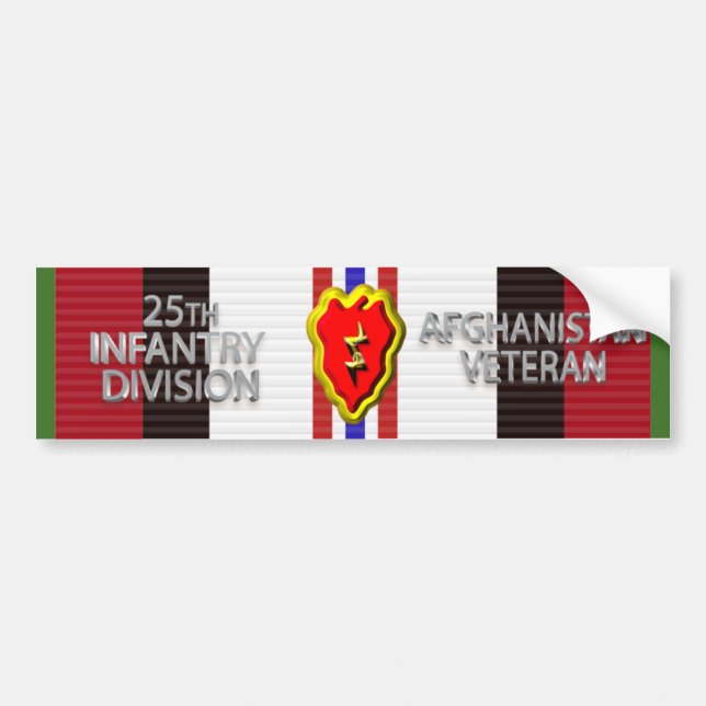 25. Abteilung Infanterie Afghanistan Veteran Autoaufkleber (Vorne)