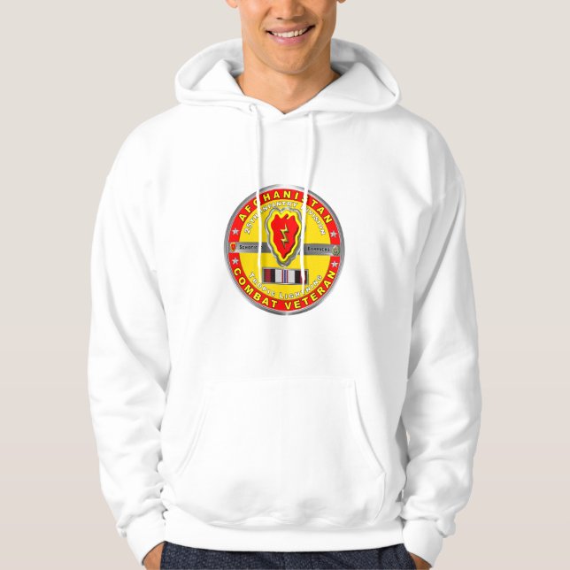 25. Abteilung Infanterie Afghanistan Veteran Hoodie (Vorderseite)
