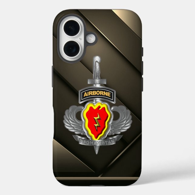 25. Abteilung Infanterie Afghanistan Veteran iPhone 16 Hülle (Rückseite)