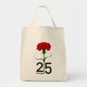 25. April, die Revolution der Nation, Portugal Tragetasche