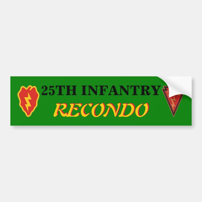 25. AUTOAUFKLEBER der INFANTERIE-RECONDO (Vorne)