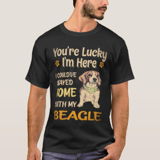 25 Blieb zu Hause mit meinem Beagle T-Shirt
