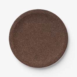 25 Brown-Glitzer-Druck-Glitzern-Party-Versorgungen Pappteller