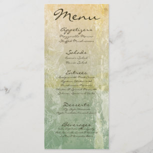 25 Cartes de menu Vintage Floral Antique Victorien