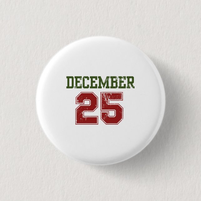 25 DECEMBER CHRISTMAS BUTTON (Vorderseite)