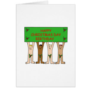 25. Dezember Geburtstags-Cartoon-Männer