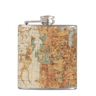 25 Dichte der Zunahme der Bevölkerung, US, Flachmann