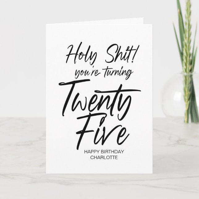 25. Geburtstag 25. Geburtstag Karte (Vorderseite)