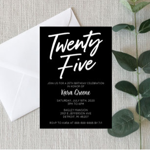 25. Geburtstag Einladung