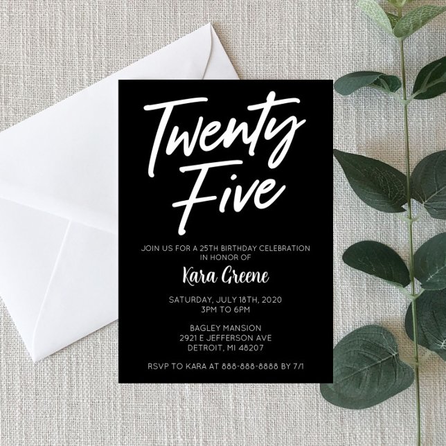 25. Geburtstag Einladung (Von Creator hochgeladen)