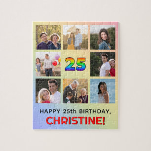 25. Geburtstag: Fun Rainbow #, Individuelle Name &