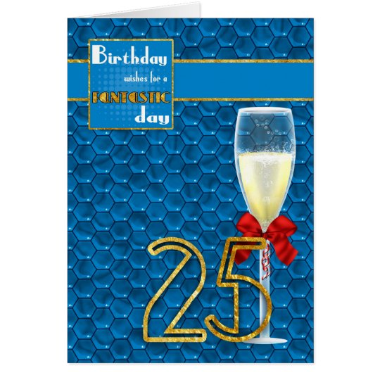 25. Geburtstag - geometrische Geburtstags-Karte Karte
