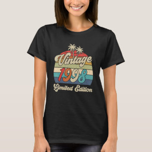 25. Geburtstag Jahrgang 1998 25 Jahre alt T-Shirt