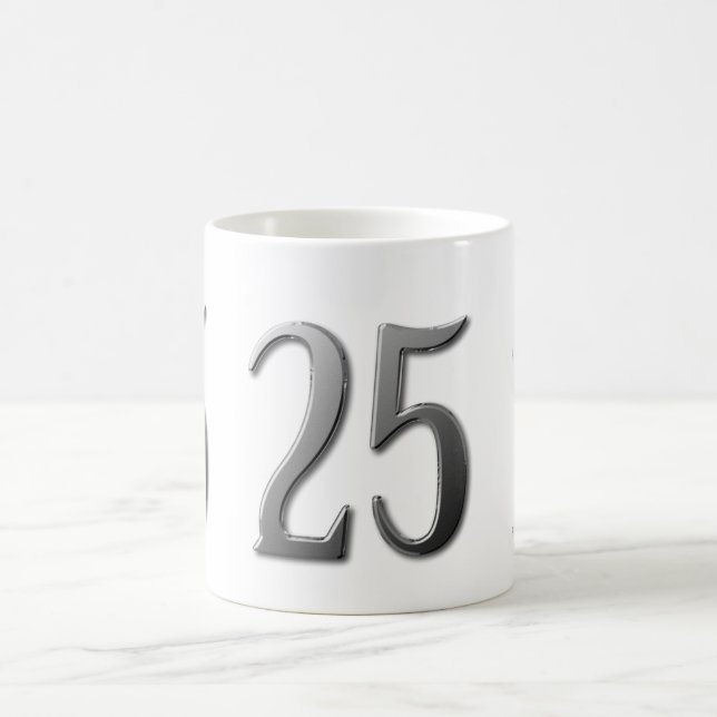 25. Geburtstag Kaffeetasse (Mittel)