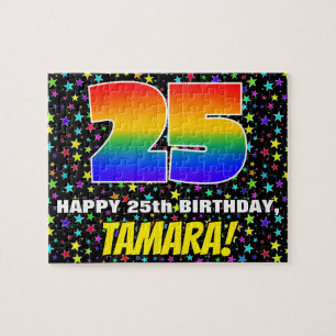 25. Geburtstag — Spaß, farbenfrohe Sternenweltenmu