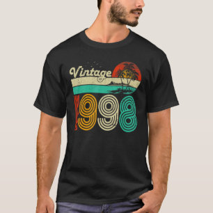 25. Geburtstag Vintage 1998 25 Jahre alte Männer F T-Shirt