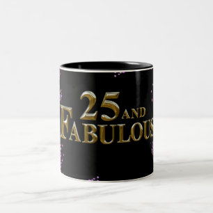25. Geburtstag  Zweifarbige Tasse