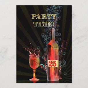 25. Geburtstags-Party Einladung