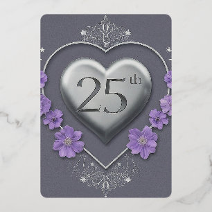 25. Hochzeit Folieneinladung