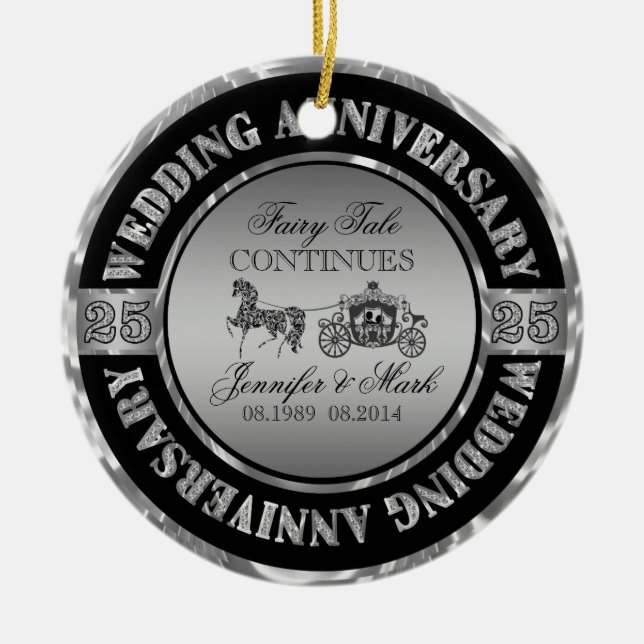 25. Hochzeit-Hochzeitspferd & Hochzeit Keramikornament (Vorne)