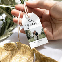 25. Hochzeit Jubiläum Elegantes Foto Minimalistisc