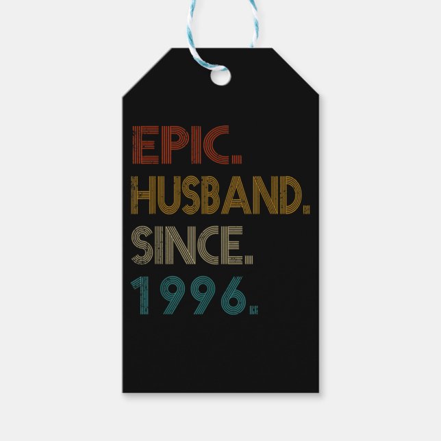 25. Hochzeit Jubiläum Geschenk Ihm epischen Mann Geschenkanhänger (Vorderseite)