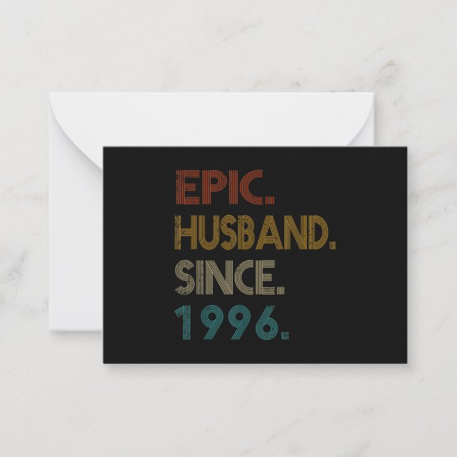 25. Hochzeit Jubiläum Geschenk Ihm epischen Mann Mitteilungskarte (Vorderseite)