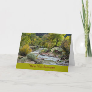 25. Hochzeitsjubiläum Natur-Gratulationkarte Karte