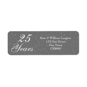 25. Hochzeitsjubiläum Silber Stardust Konfetti