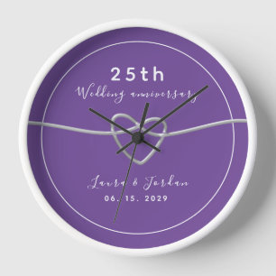 25. Hochzeitsjubiläumsgeschenk für Paare Uhr