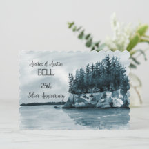 25. Hochzeitstag Blauer See und Wald