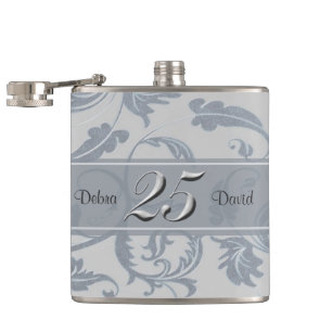 25. Hochzeitstag Flachmann