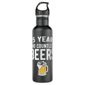 25. Hochzeitstag Funny Husband Liebe Geschenk Edelstahlflasche