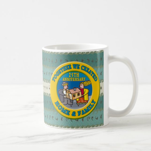 25. Hochzeitstag-Geschenke Kaffeetasse (Rechts)