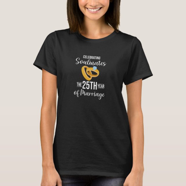 25. Hochzeitstag T-Shirt (Vorderseite)