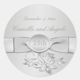 25. Hochzeitsticker Runder Aufkleber