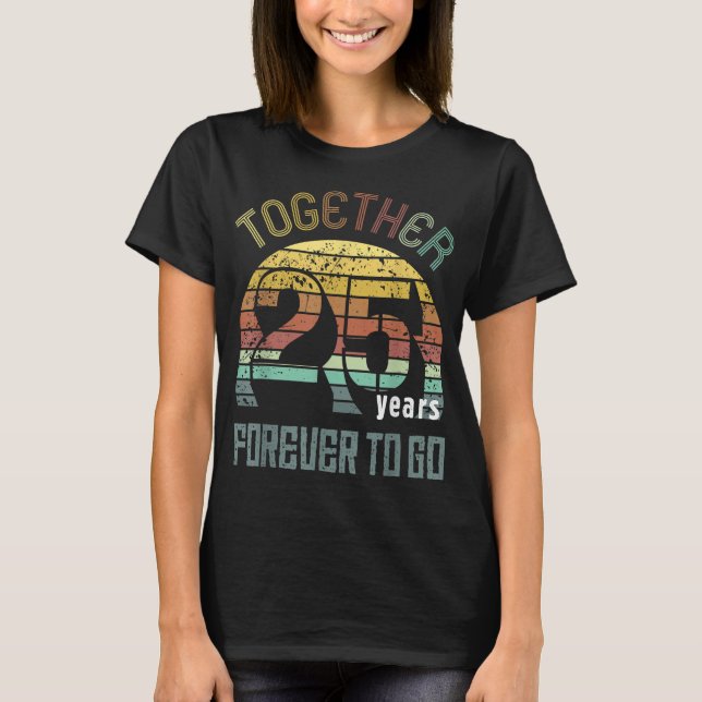 25. Hochzeitstipendien für Paare m T-Shirt (Vorderseite)